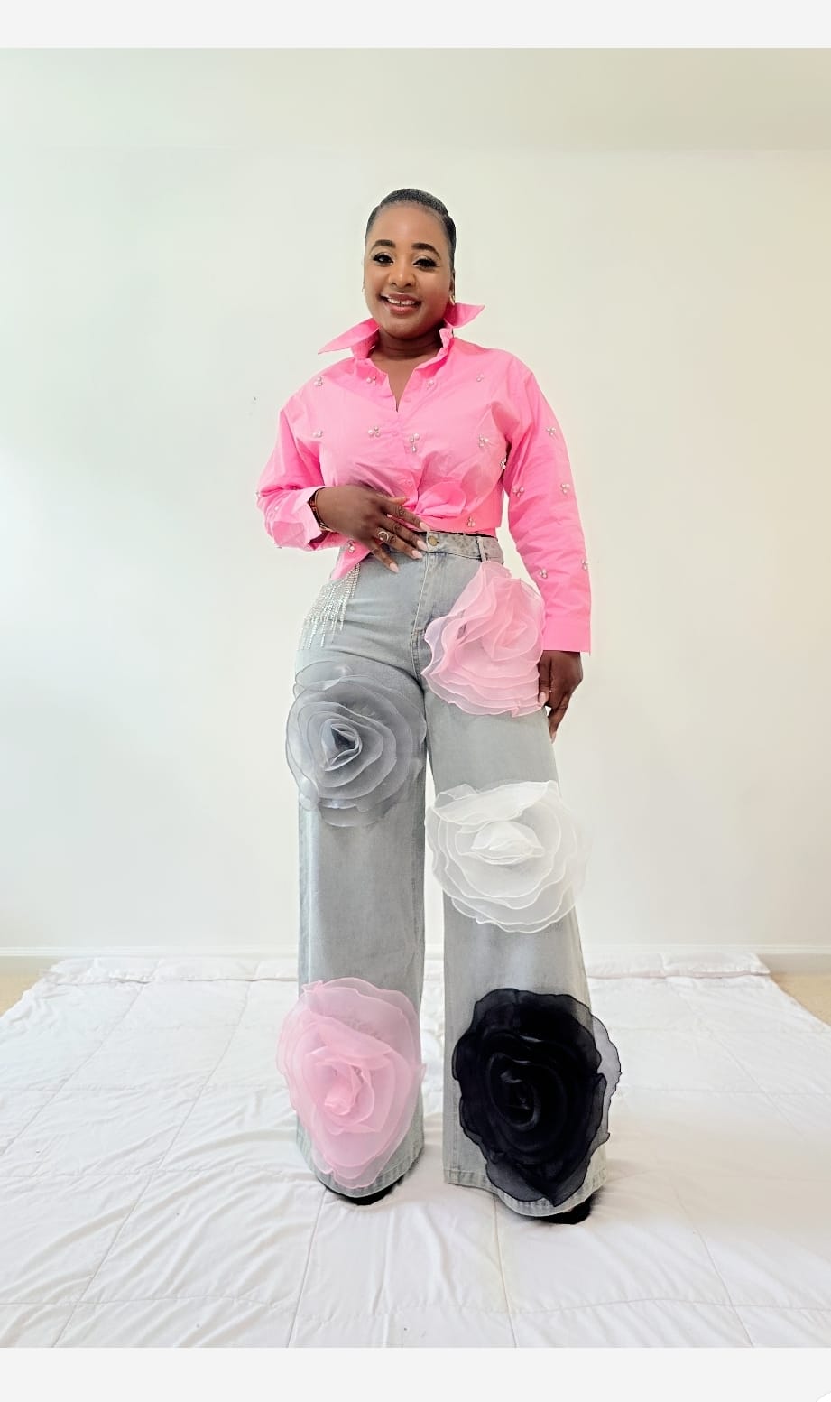Abriah log sleeve shirt