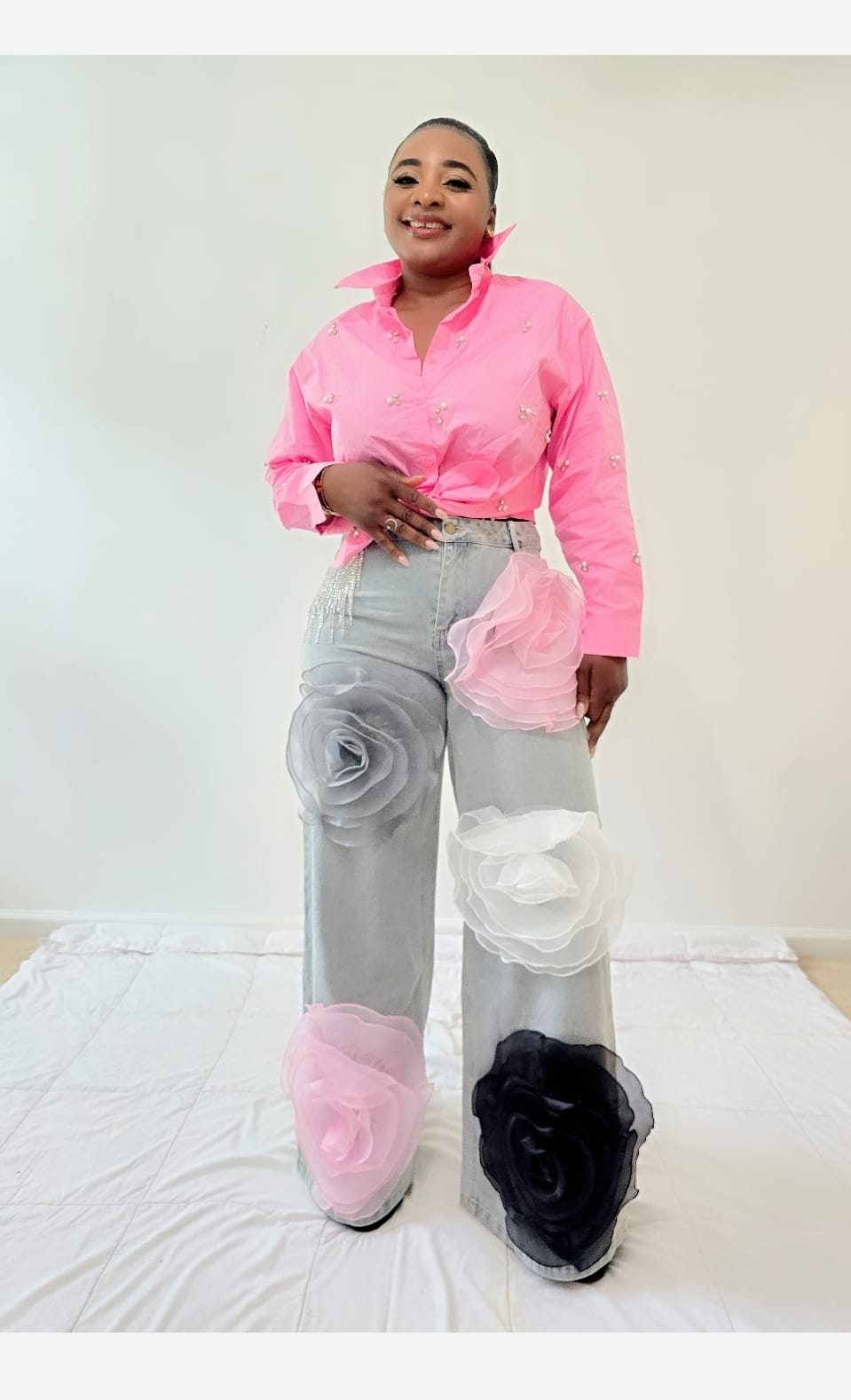 Abriah log sleeve shirt