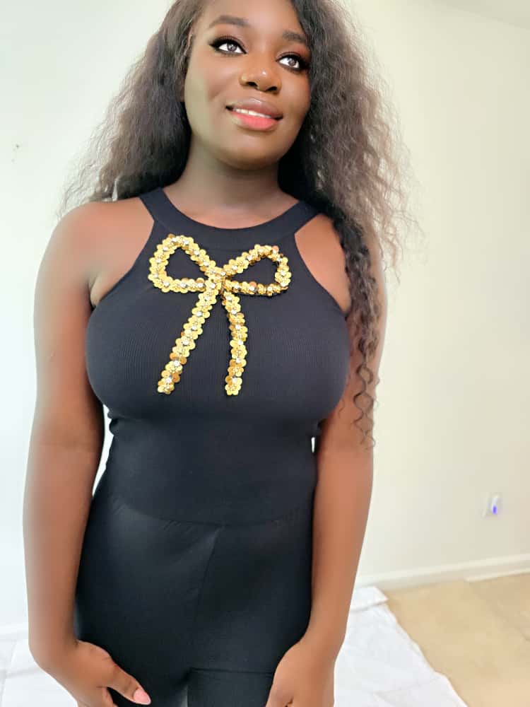 Amer Gold Bowl Top Black