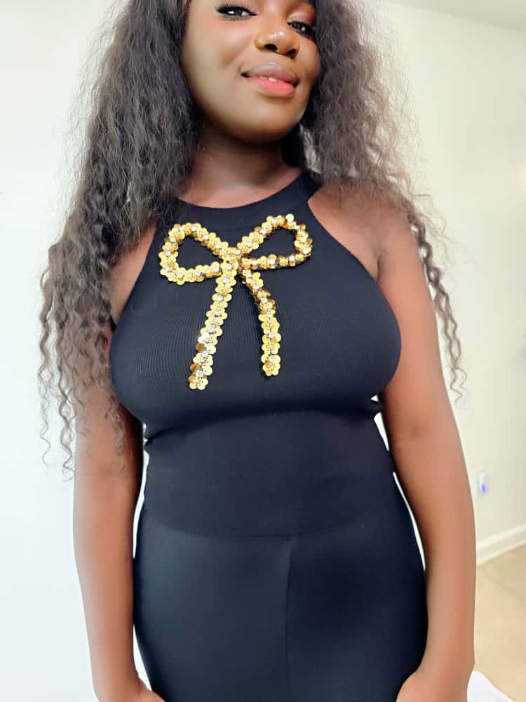 Amer Gold Bowl Top Black