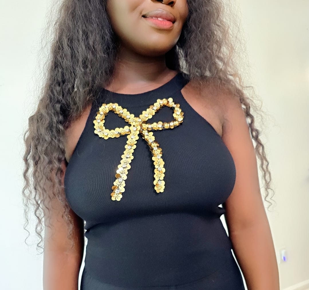 Amer Gold Bowl Top Black